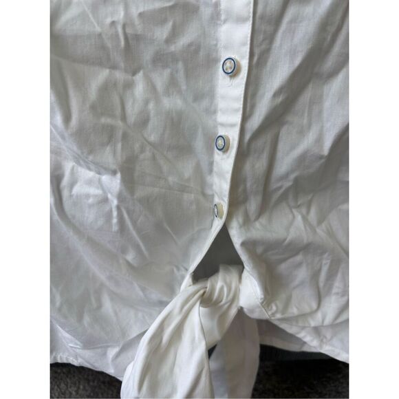 NWT Anthropologie Buttondown Tie-Front Shirt Sz 00/ $100 F17 - Picture 4 of 10